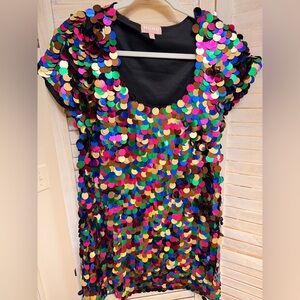 Show Me Your MuMu Multicolor Sequin Party Dress